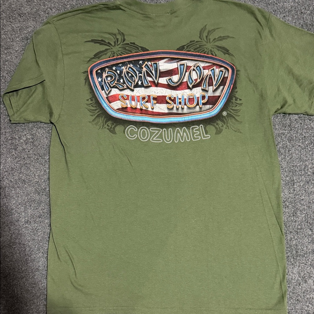Ron Jon Olive Cozumel Surf Shop Tee